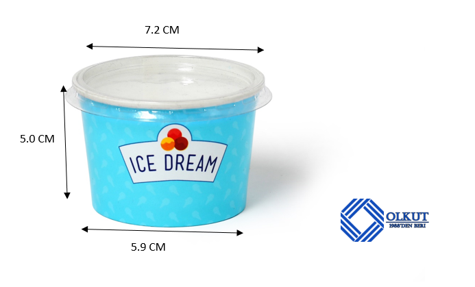 100 CC Dik Dondurma Cup
