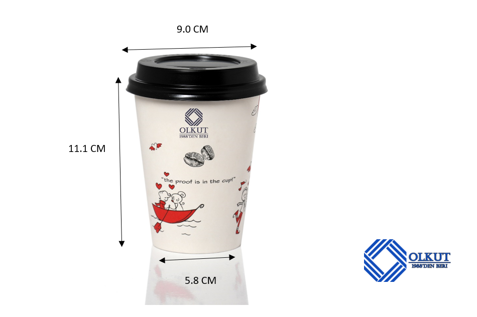 14 Oz Tek Kat Sıcak İçecek Karton Bardak